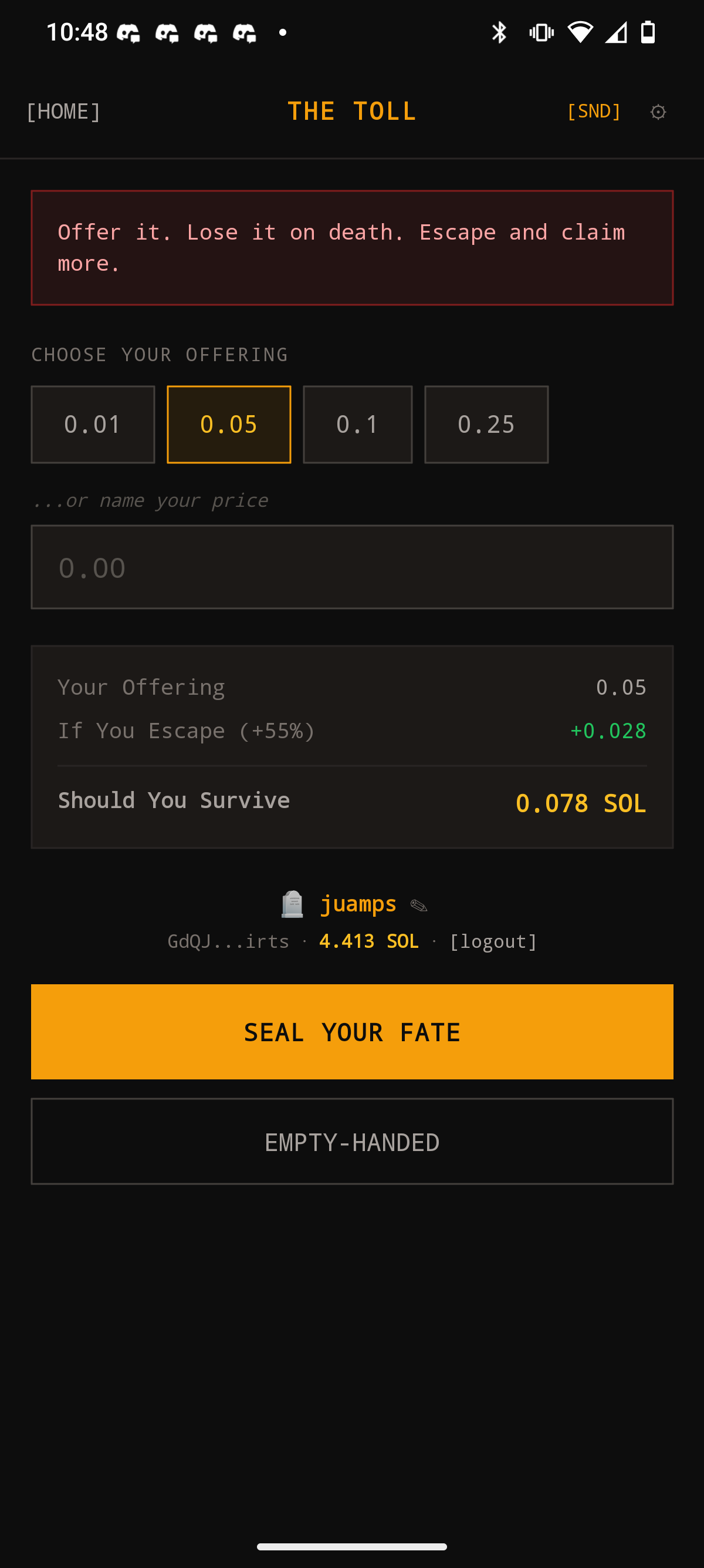 Stake your SOL